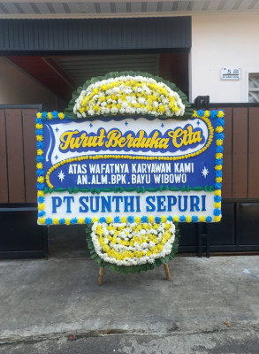Papan Bunga Duka di Tomajiko